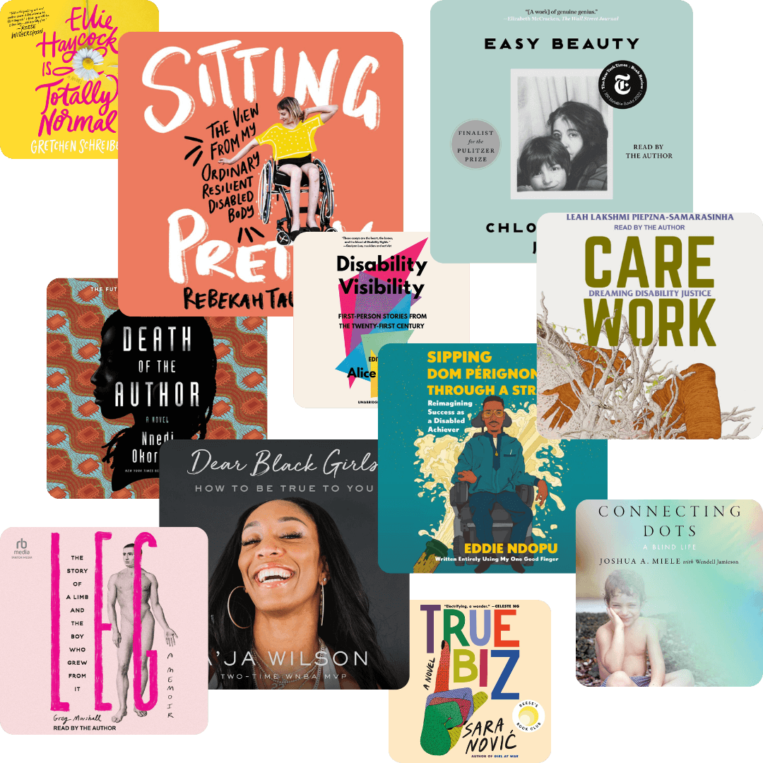 Collage of audiobooks