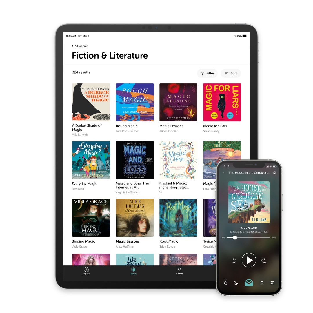 Libro.fm app in iPad and iPhone