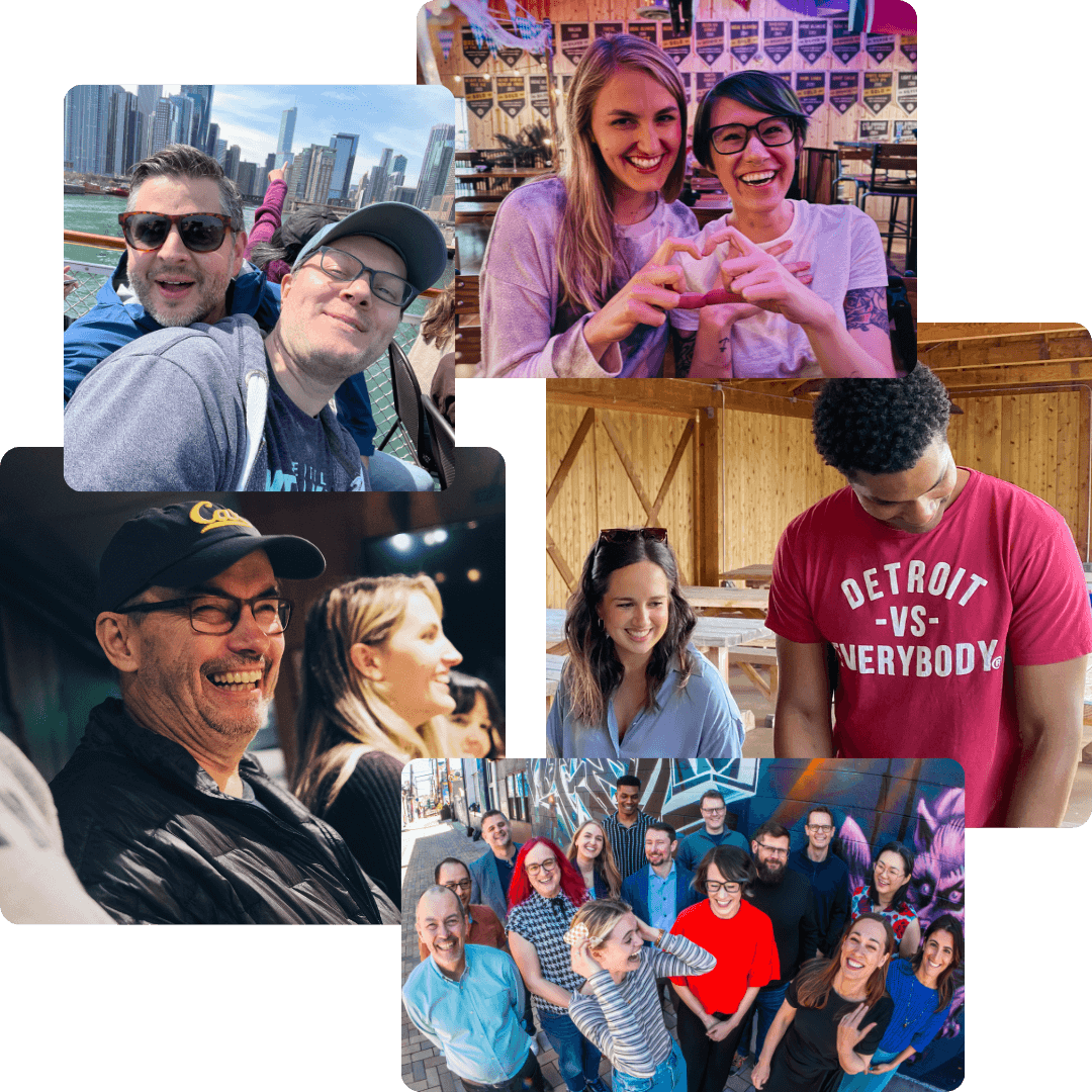 Collage of Libro.fm team members