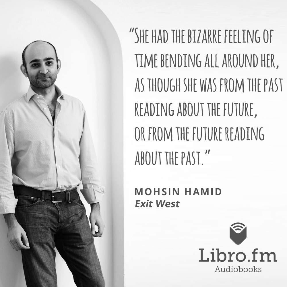 She had the bizarre feeling of time bending all around her, as though she was from the past reading about the future, or from the future reading about the past.