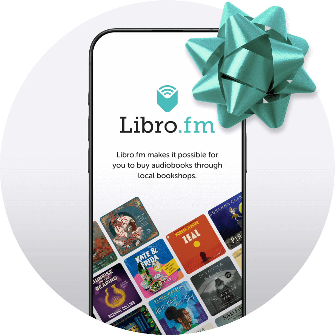 Libro.fm app with gift bow