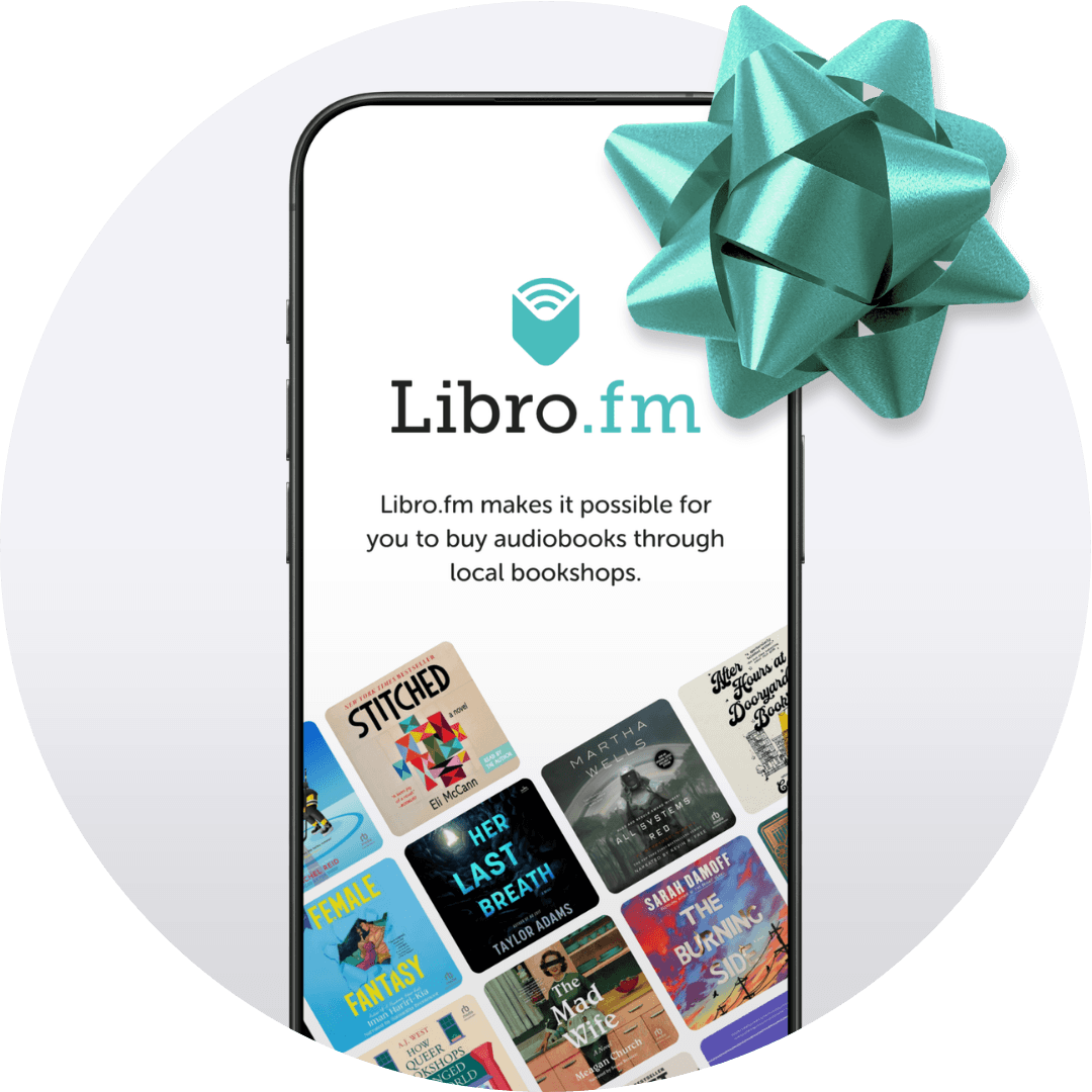 Libro.fm app with gift bow