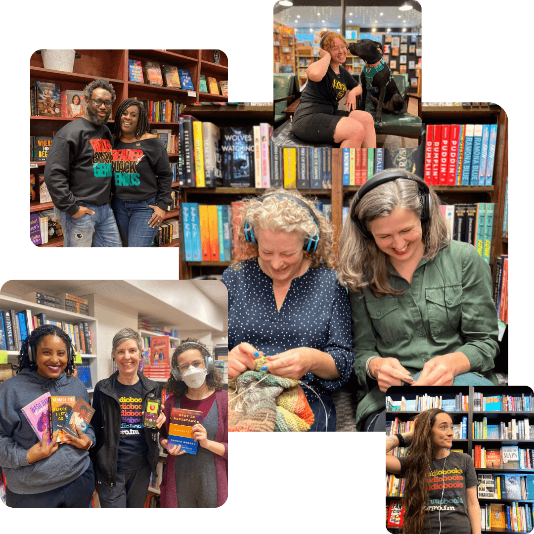 Collage of booksellers