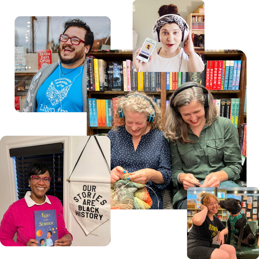 Collage of booksellers